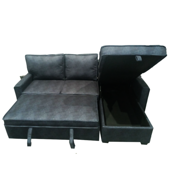 Hannah Sleeper Couch - Fabric Dark Grey
